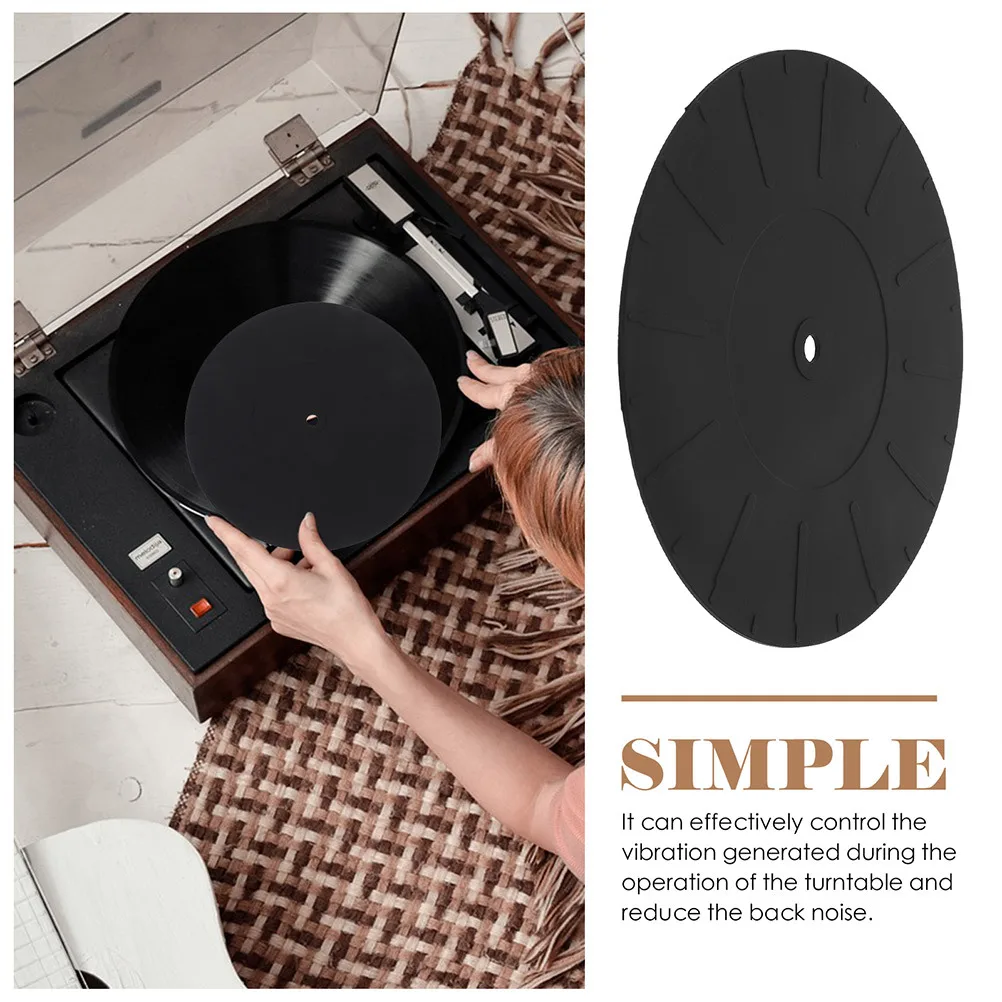 3 قطعة الحصير مسجل فينيل القرص الدوار سيليكون حصيرة مكافحة ساكنة Slipmat لمشغل التسجيل وسادة واقية Dj معدات الملحقات