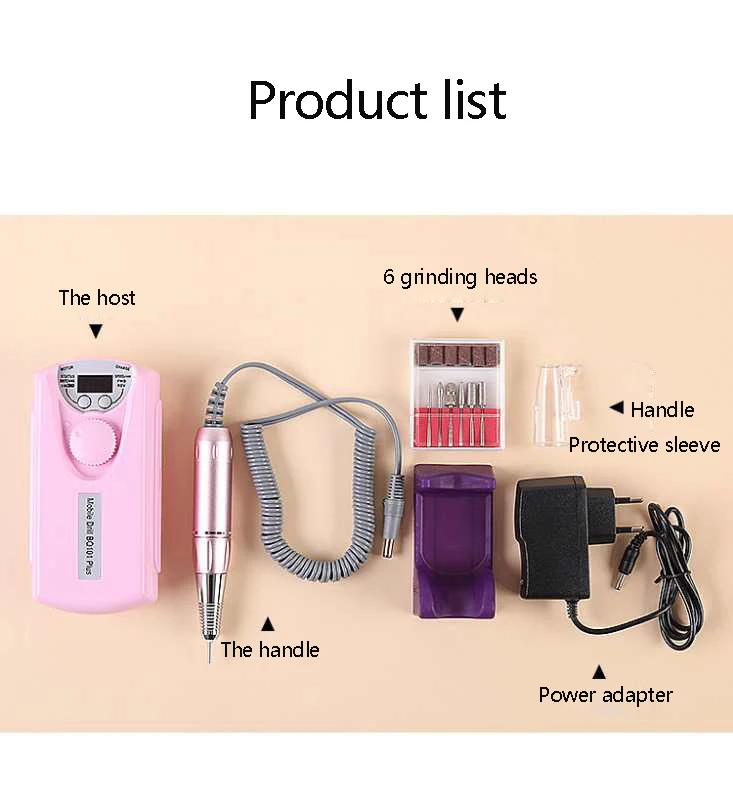Manicure Polishing Machine for Nails Portable Electric Nail Remover Nail Art Machine