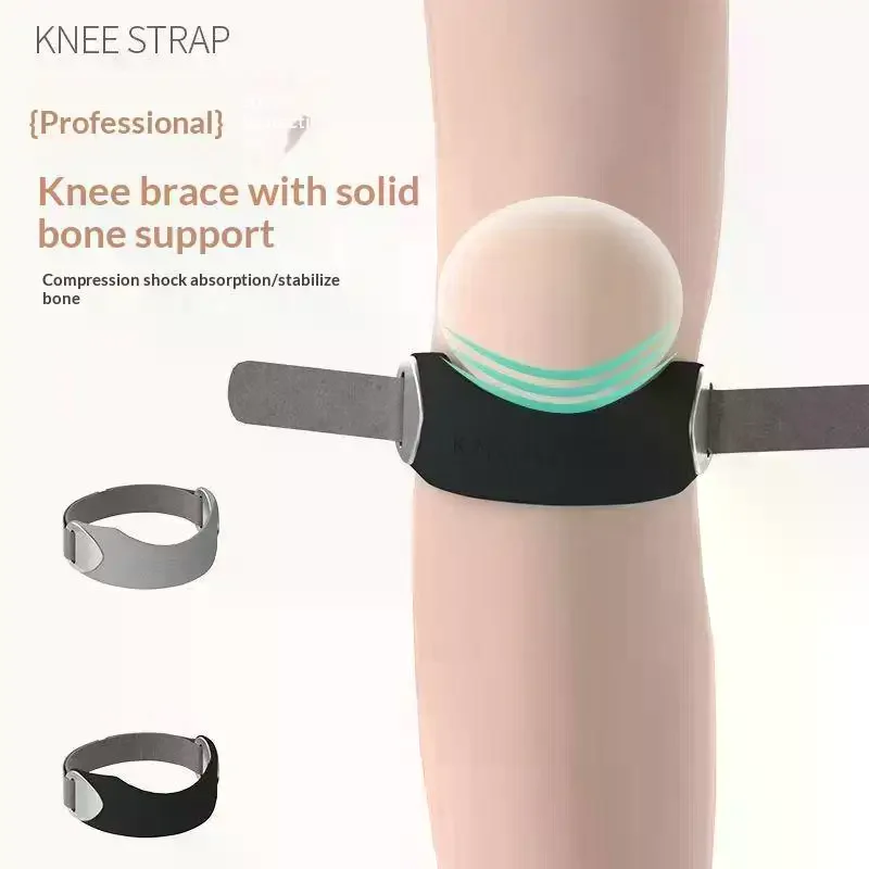 2Pcs Patellar Tendon Support Strap Adjustable Silicone Knee Brace For Pain Relief Non-Slip Band For Jumpers Knee