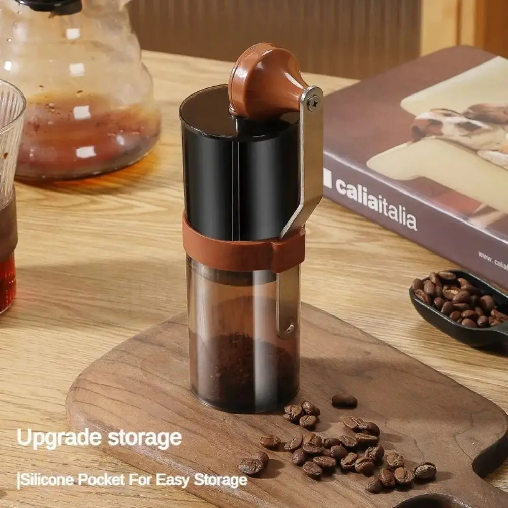 

Adjustable Coarseness Manual Coffee Grinder Double Bearing Design Foldable Handle Hand Crank Coffee Mill Detachable