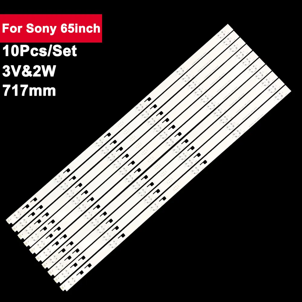 

717mm 10 pcs/set led light strip for sony 65inch 6led CSP TV repair SUY650A22-REV01-6LED KD-65X8000C XBR-65X810C