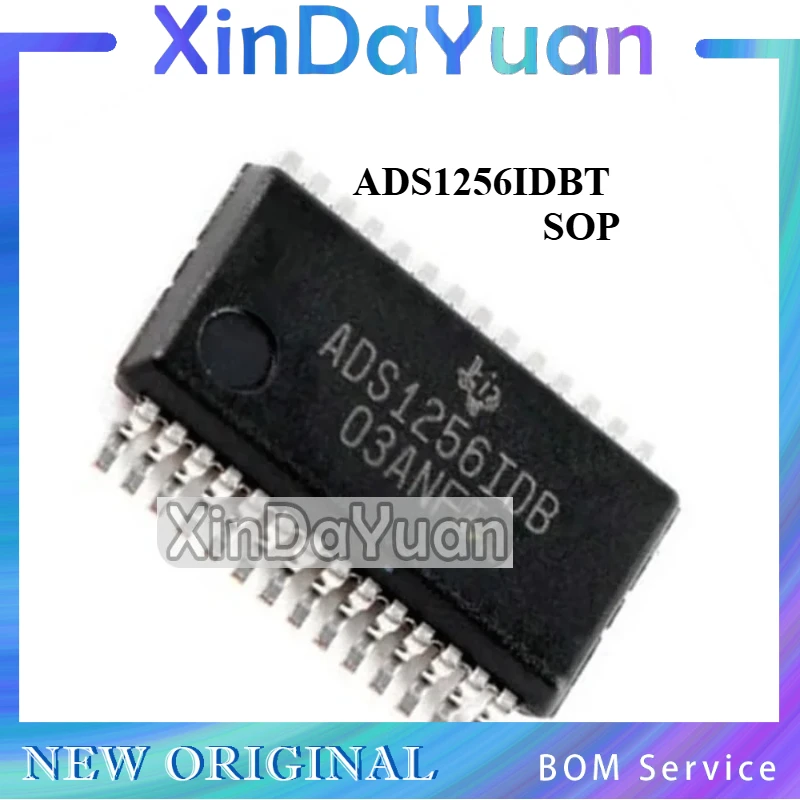 5 pcs ADS1256 ADS1256IDB ADS1256IDBT ADS1256IDBR  SOP Analog To Digital Converter Chip