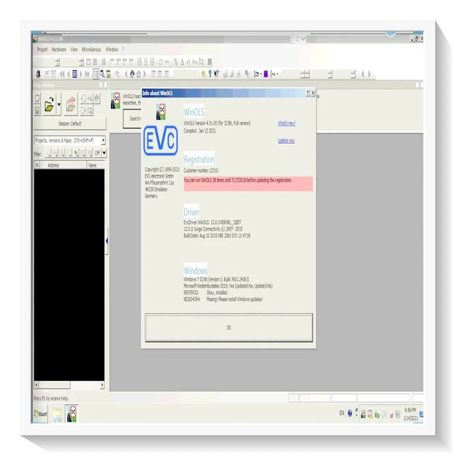 أحدث WinOLS 4.51 مع المكونات vmware + 2021 Damos + ECM TITANIUM + أداة خدمةimmo + تثبيت الفيديو + دليل pdf ECU إعادة رسم الدرس