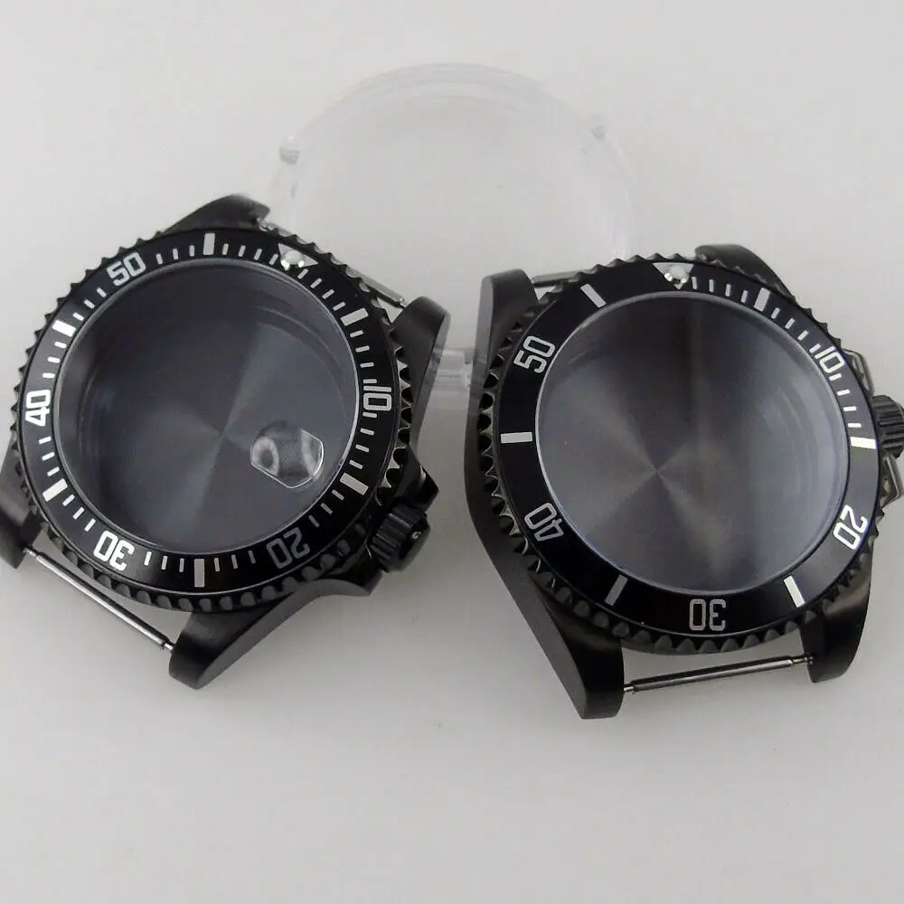 

20atm 40mm black PVD Watch Case fit Japan NH35 NH36 SRP SKX 4R35 7S26 ETA 2824 Movement