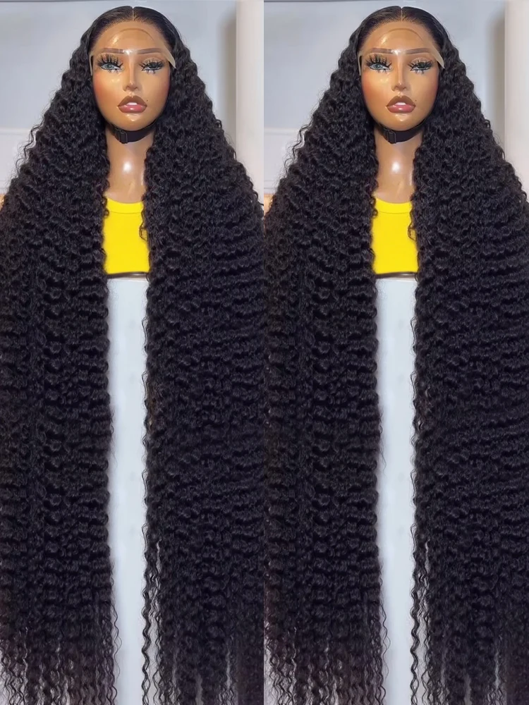 

Высококачественный парик из натуральных волос 300 HD 13x6 Deep Wave, кудрявый, 40-46 дюймов, 13x4 Water Wave, с кружевной передней частью, для женщин