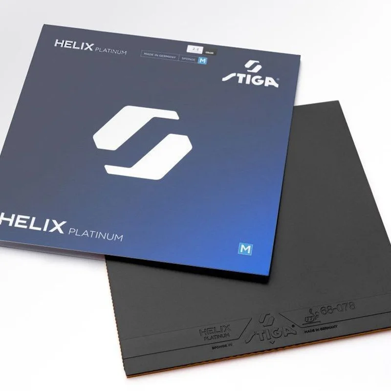 STIGA HELIX Platinum Series Tischtennisbelag High Tensor Ping-Pong-Belag für Elite-Geschwindigkeit & Spin Hergestellt in Deutschland – Detail 1