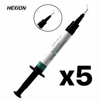 5Pcs/Kit Dental Resin Light-Curable Flowable Fluid Resin Materials Composite Resin Dental Material 2.5g Oral Filling Tools