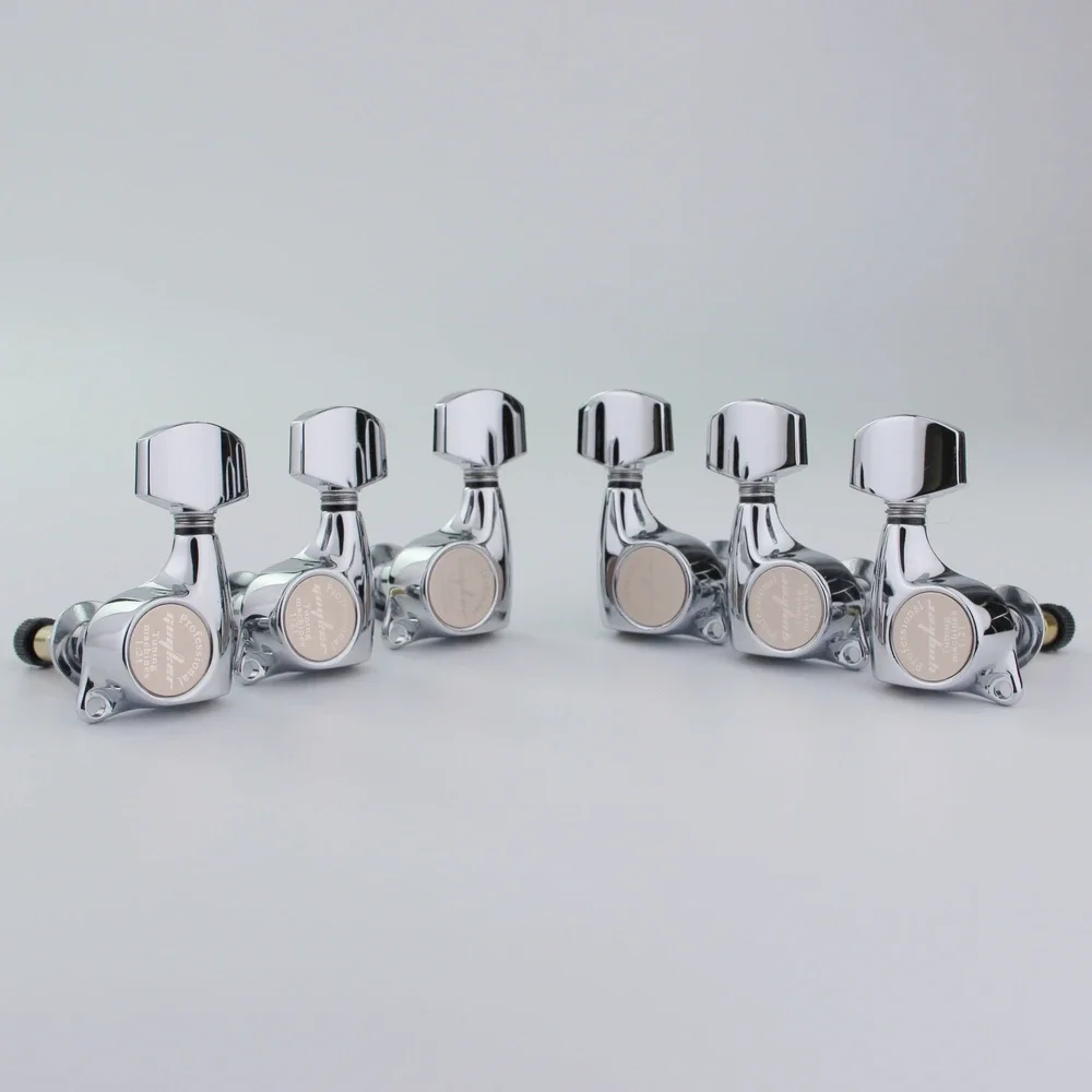 Electric Guitar Front Locking Tuners Machine Heads Tuners 3R3L Exquisite craftsmanship Suitable for LP SG Guitar Chrome