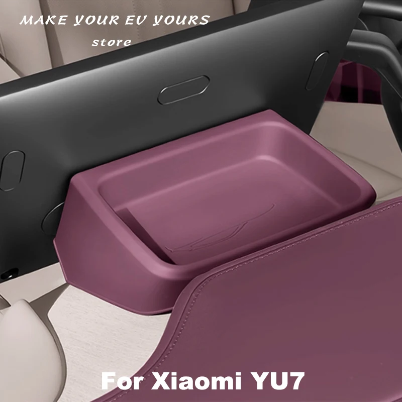 

For Xiaomi YU7 2025 2026 Navigation Screen Rear Storage Box Multifunctional High Quality Interior Storage Supplies Accessories