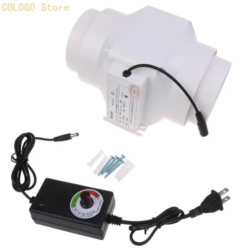 

Inline Duct Fan 110mm Ventilation Exhaust Boosters Fan Filter Duct 13W/16W Extractor Blower Adjustable Speed D0LD