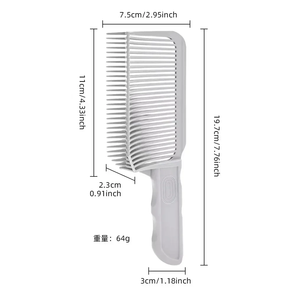 NEWEST Fading Comb Professional Barber Clipper Blending Flat Top Hair Cutting Comb For Men Heat Resistant Fade Brush Accessories