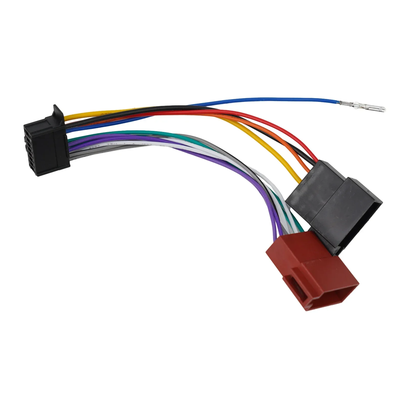 For Pioneer 2010-on Audio Adapter Cable Non-deformation Black For Cars With 16-pin Socket ISO Female Connector