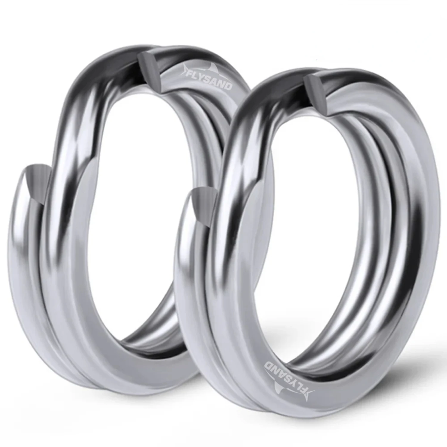 

High Quality 100PCS/ Fishing Split Rings Japanese Crankbaits Hard Bait Silver Stainless Steel 0#-12# Double Ring Knotting tool