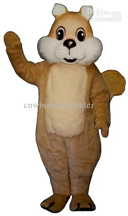 Nuovo adulto vendita calda schiuma carino scoiattolo fantasia cartone animato mascotte Costume peluche natale vestito operato Costume mascotte di Halloween