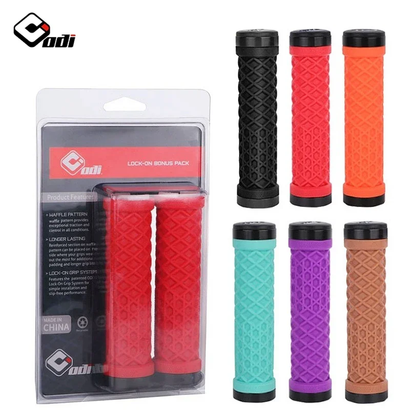 אודי mtb גריפס סיליקון הרים אופני הרים ידית נעילה על אופניים נגד החלקה על אופניים נגד החלקה נעלי אופניים
