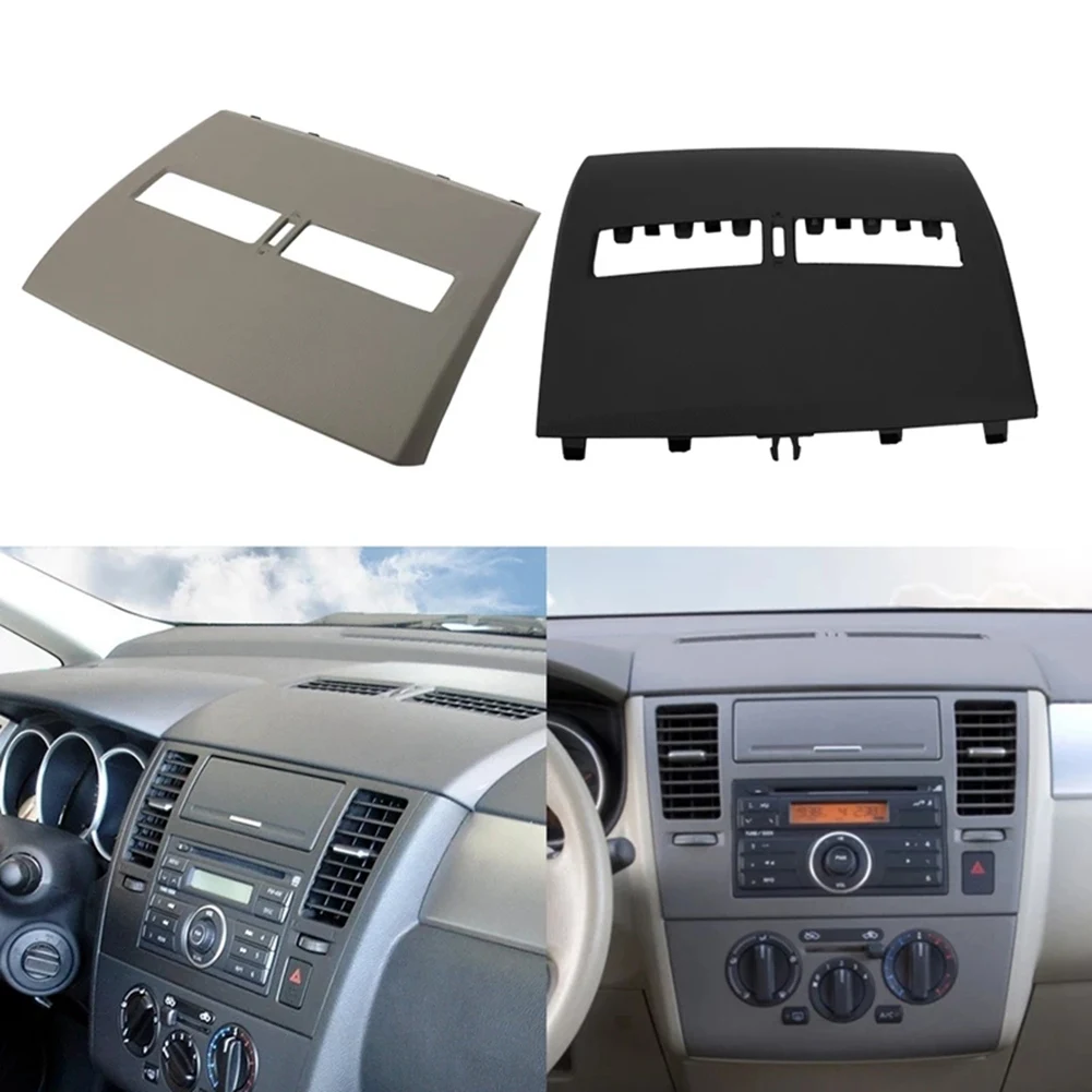 Instrument Panel Cover for Nissan Tiida 2005-2011 Front Dashboard Middle Air Conditioner Outlet Vents Upper Cover,Beige