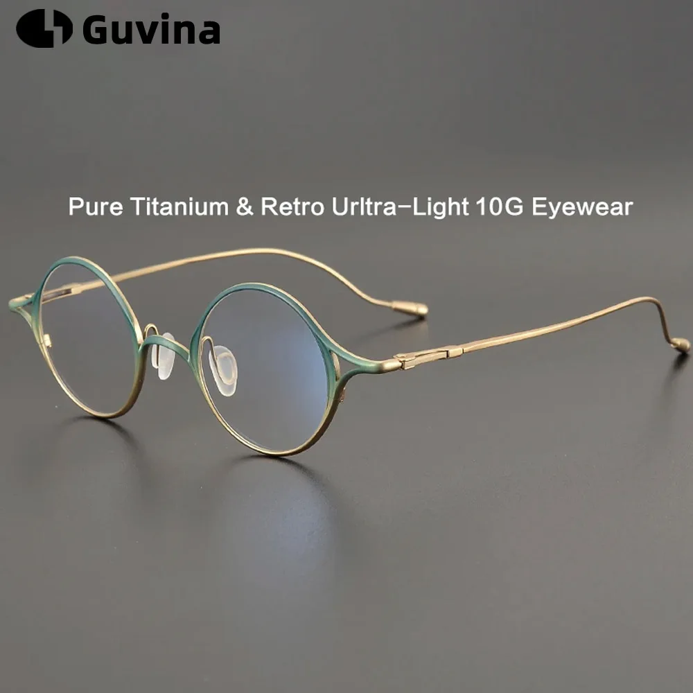 

Pure Titanium Small Size Glasses Frame Japanese Retro 2025 Style Men Myopia Optical Prescription Eyeglasses Women Round Eyewear