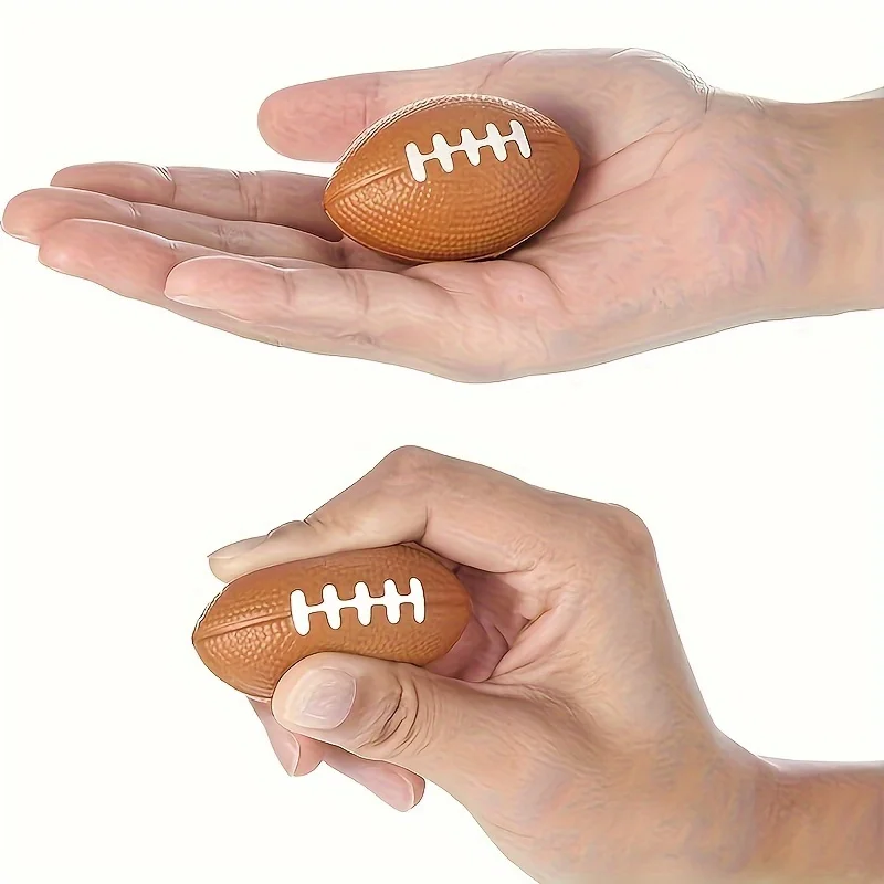 مجموعة كرات ضغط كرة القدم الصغيرة مكونة من 6 قطع - كرات إسفنجية مطاطية ناعمة للمراهقين والكبار، ألعاب تخفيف التوتر المهدئة، لكل #2