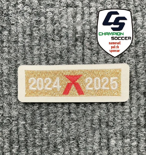 2017-2025 LA LIGA CHAMPIONS Parche de insignia de fútbol de tamaño de número de jugador de fútbol