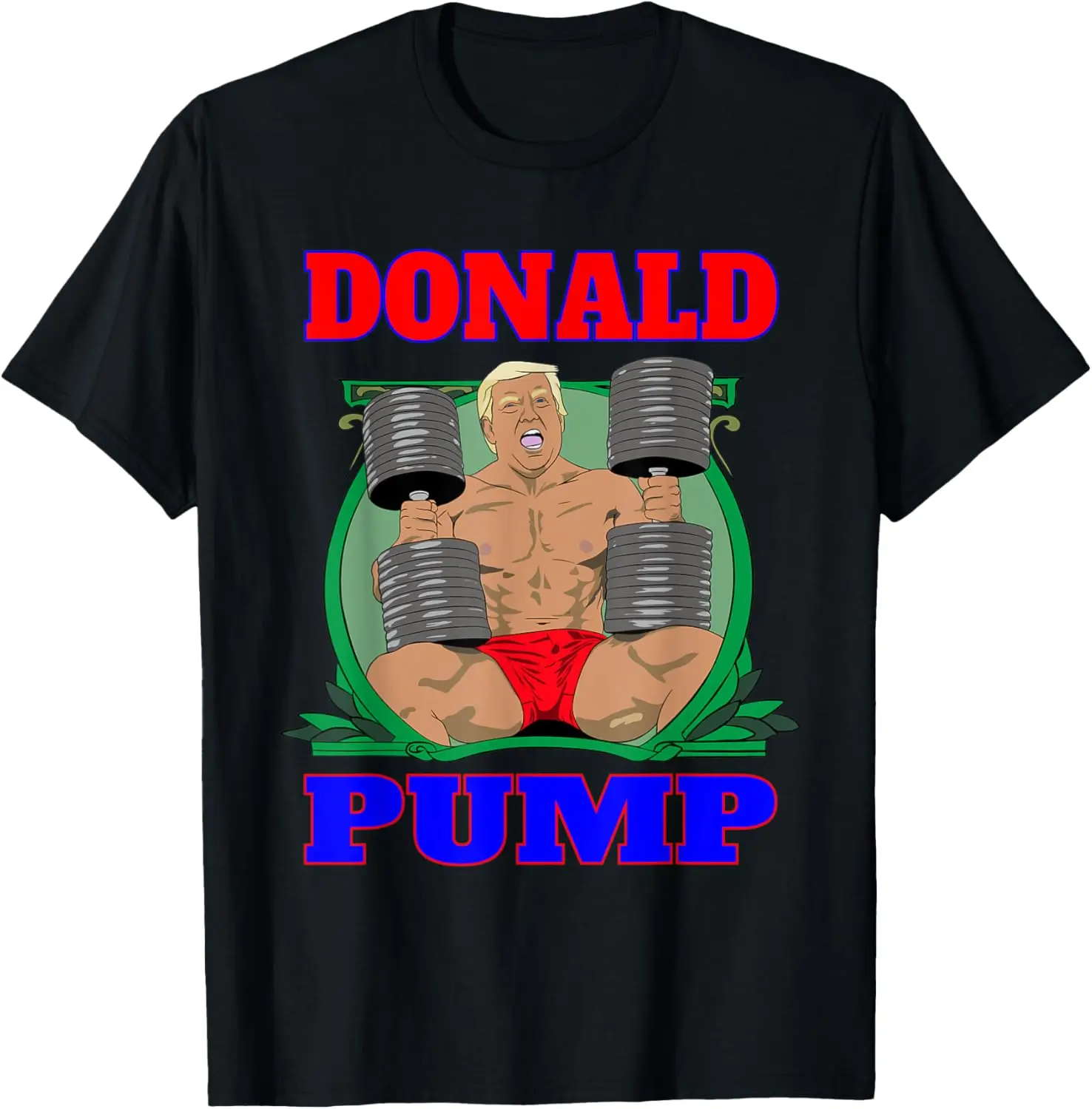 Zabawna koszulka na siłownię Trump Donald Pump