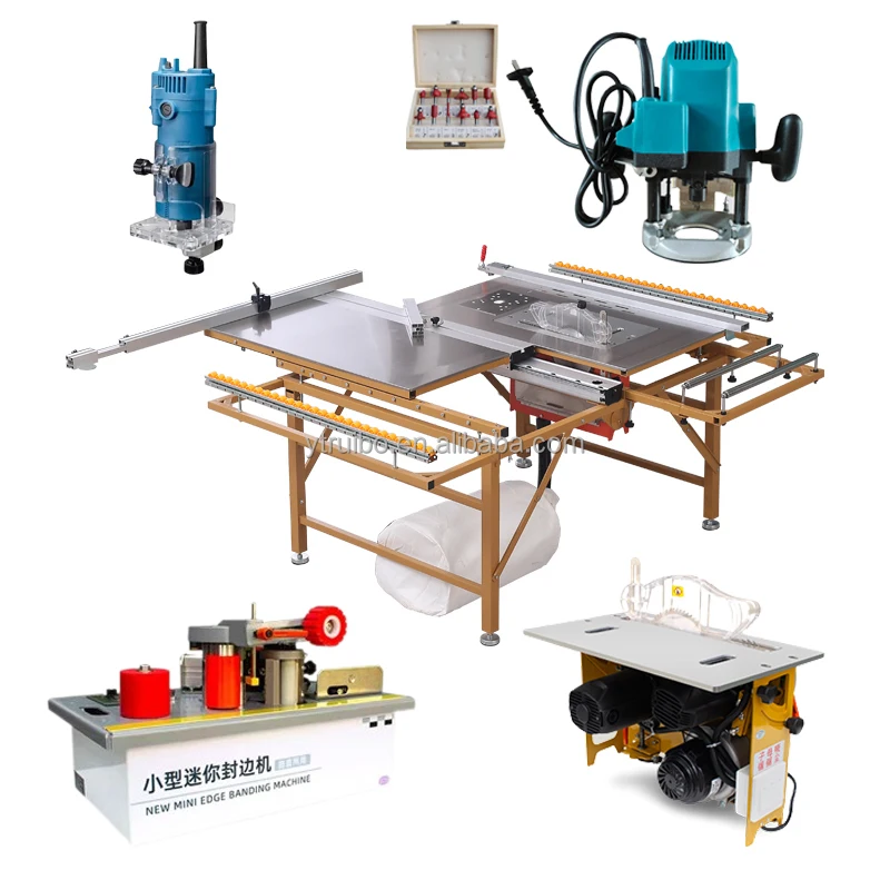 Table Panel Saw Dust Free Wood Cutting Machine Portable Woodworking Saw Machine For Melamine Boards Portable Bench Saw