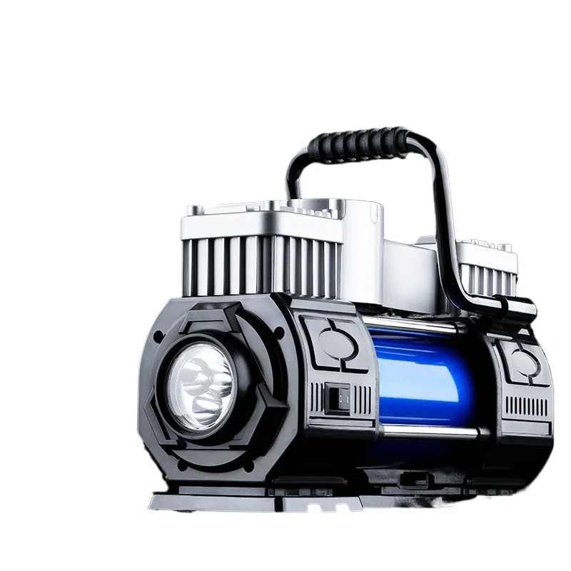 12V220v car air pump double cylinder high pressure electric 12v car tire portable electric charging tire pump
