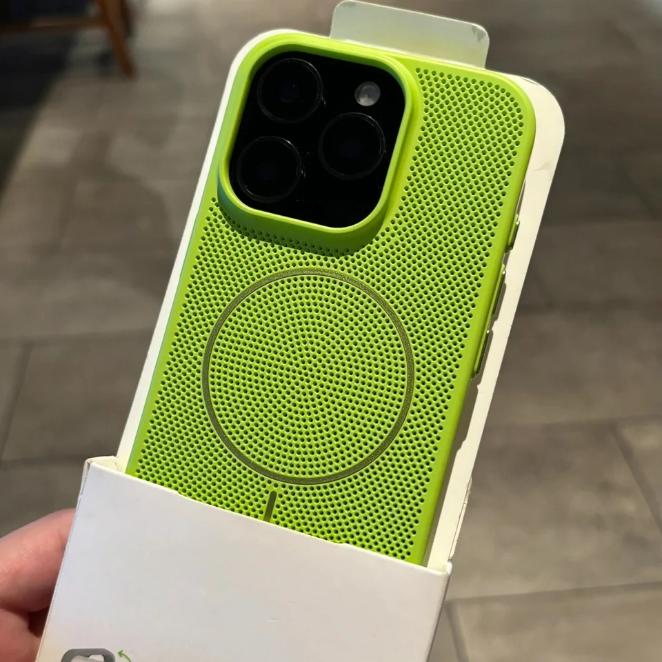 Funda magnética con malla de disipación para iPhone 17 Air 16 15 14 Plus 13 12 11 Pro Max con carga inalámbrica 2