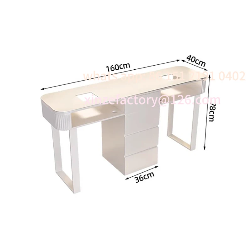 

Customizable Modern Nail Desk With Drawers Nordic Rustic Storage Nail Table Elegant Premium Mesa De Manicurista