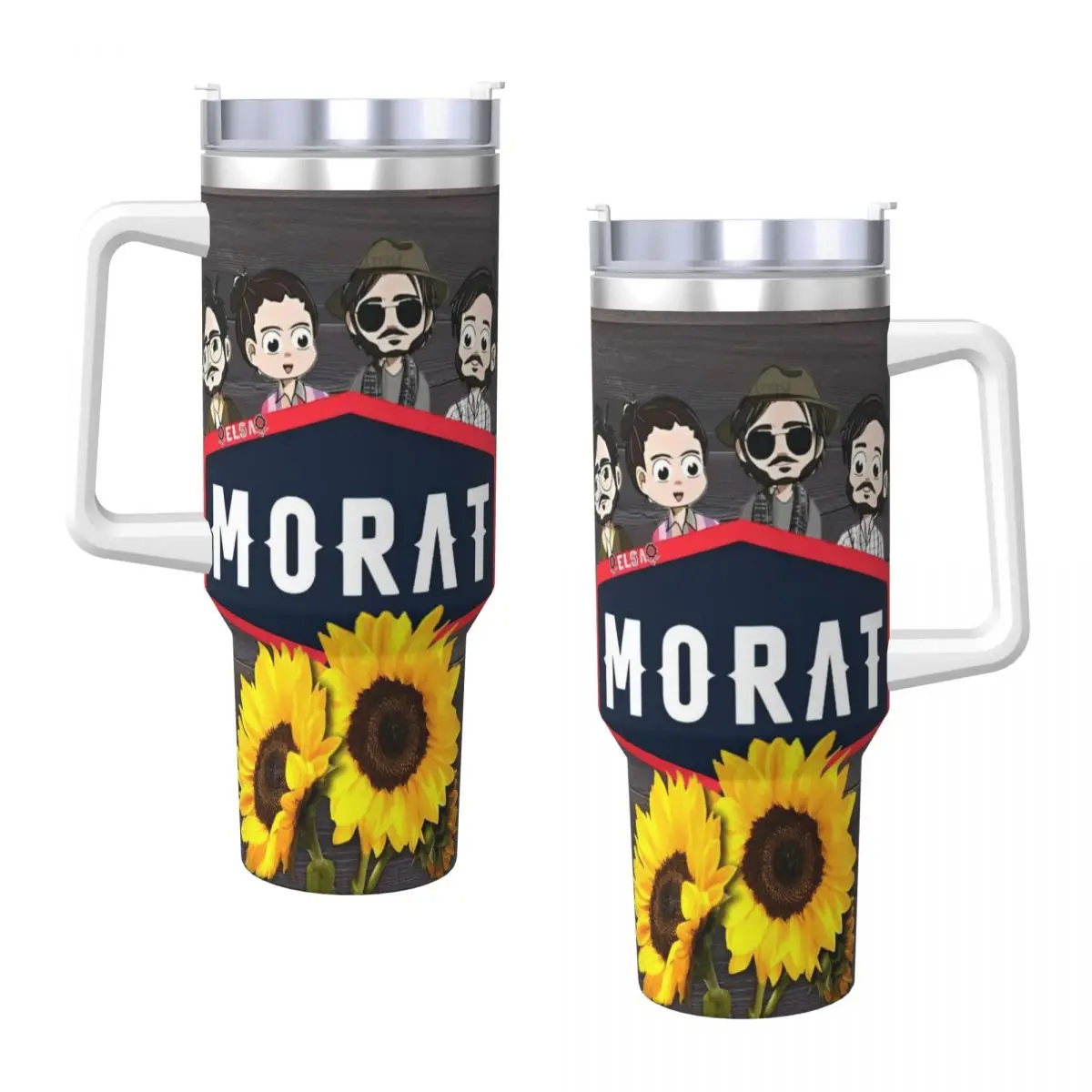 Stainless Steel Tumbler Morat Music Band Thermal Mug Portable Cold and Hot Mugs Cup Beach Custom DIY Water Bottle