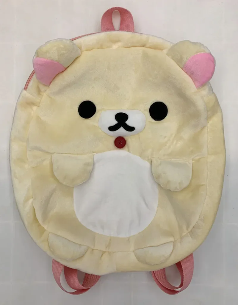 Mochila de felpa Rilakkuma Korilakkuma Bear, lindas bolsas Kawaii para niñas y mujeres, mochila escolar