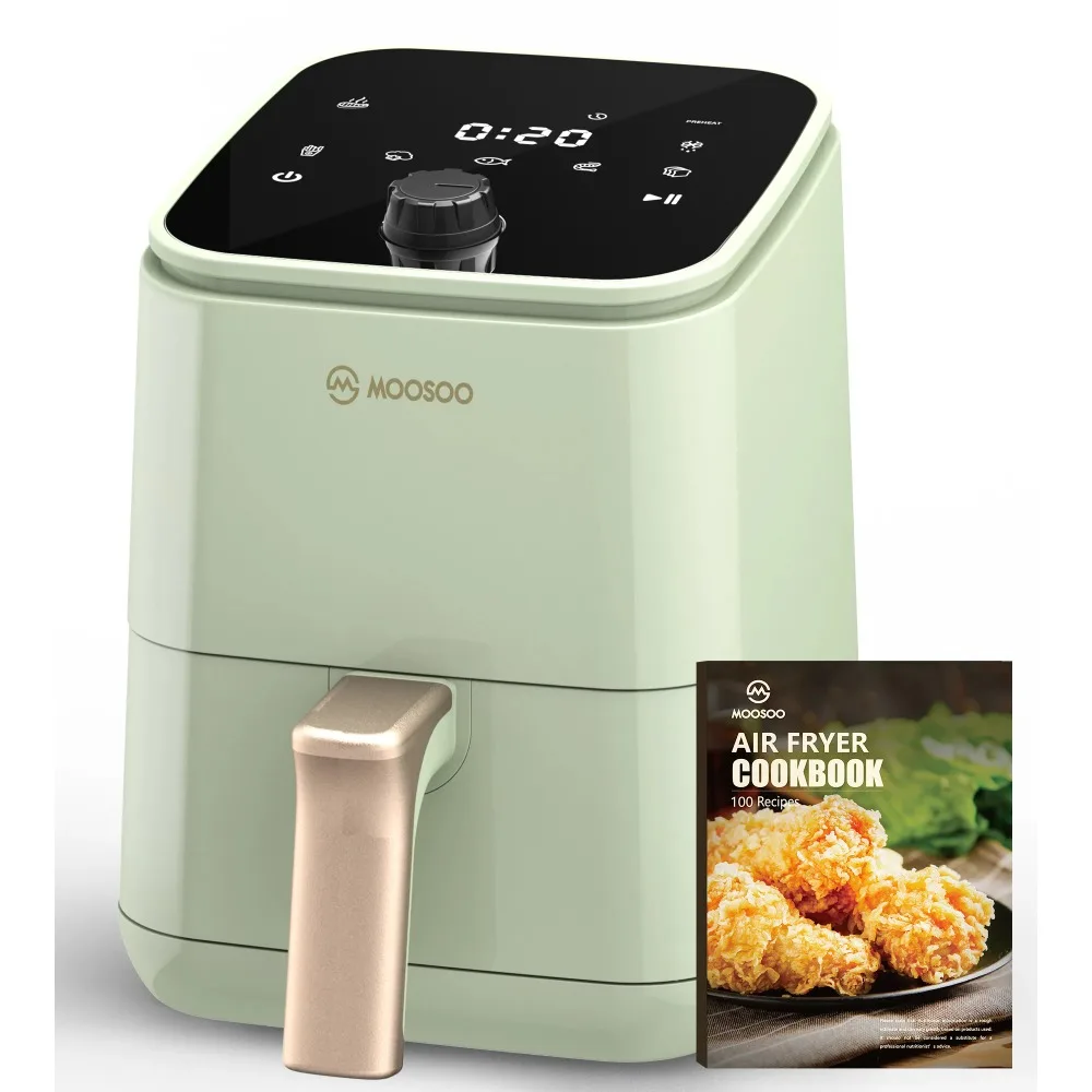 2024 New  2 Quart Air Fryer Little or No Oil Cooking, Advanced Touchscreen, 8 Preset Modes, Nonstick Basket, Auto-Shutoff