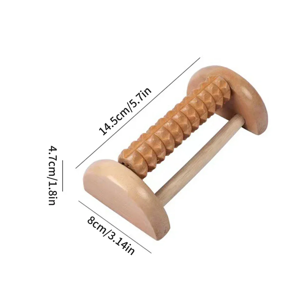 Wooden Massager Body Back Wooden Foot Roller, Foot Massager for Plantar Fasciitis, Stress Relief, Relaxation - view 6