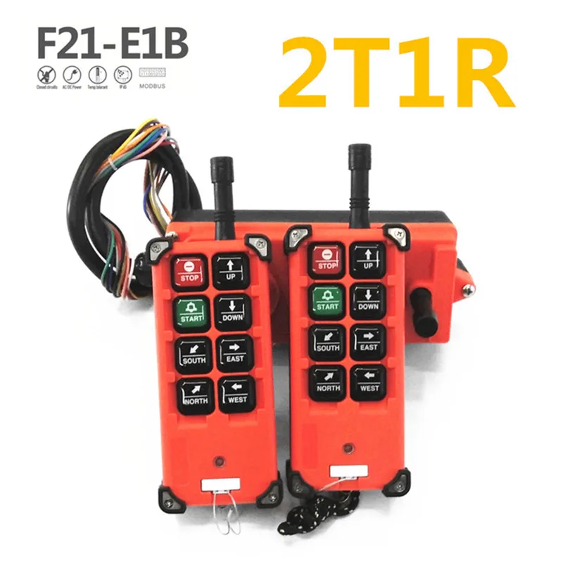 Imagem -02 - Uting-innovation Rádio sem Fio Industrial de Velocidade Única Botões F21-e1b Controle Remoto Transmissores Mais Receptor para Guindaste