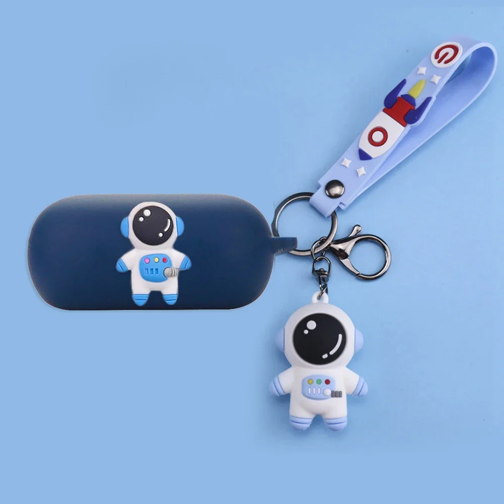 Funda de dibujos animados para auriculares Bluetooth 1 MORE S30, funda bonita de melocotón/aguacate/Animal, funda de silicona para 1 more s30