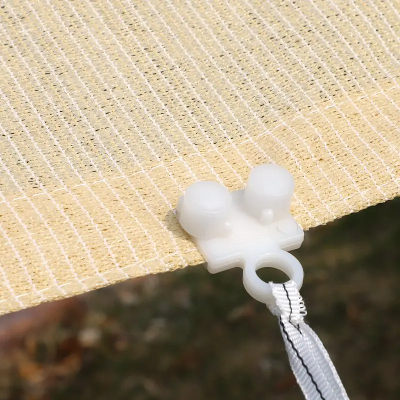 Garten-Sonnenschutznetz, Outdoor-Sonnenschutz, Schattennetz, Pool-Schattierung, Baldachin, Camping-Markise, Sonnenschutz mit verstellbarer Schnalle – Detail 17