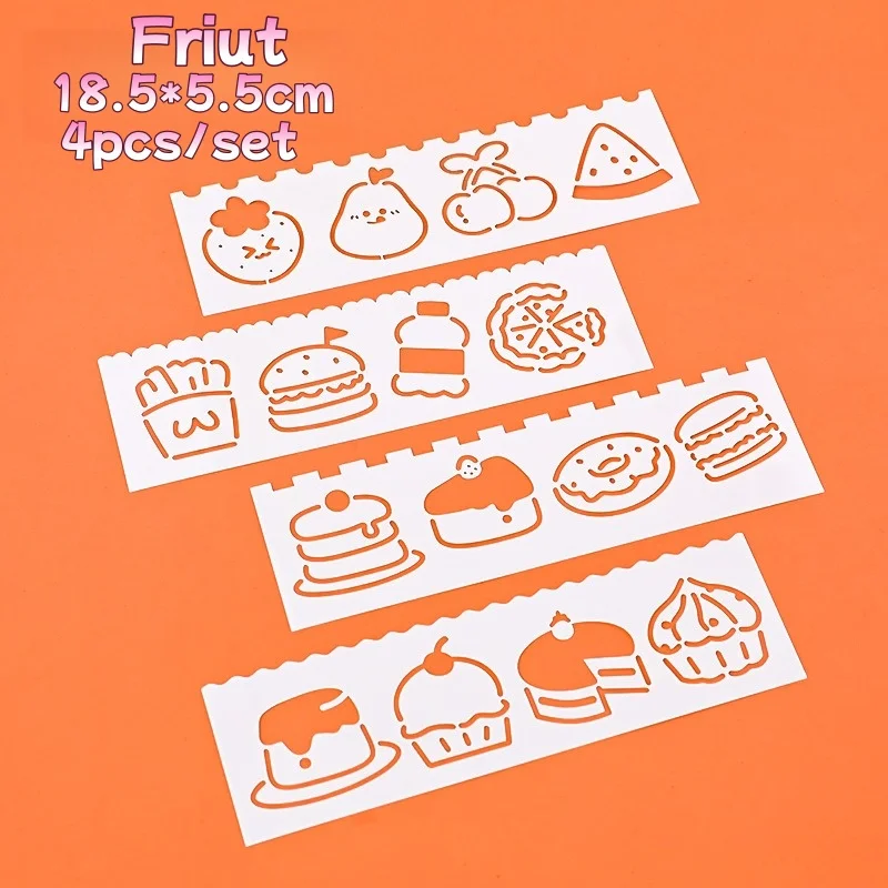 Cartoon Hollow Multi-Shape Stencil Ruler Drawing Template