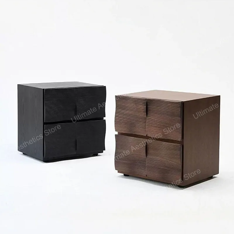 Practical Classic Bedside Table Aesthetic Premium With Drawers Luxury Nightstand Space Saving Mesita De Noche Bedroom Furniture