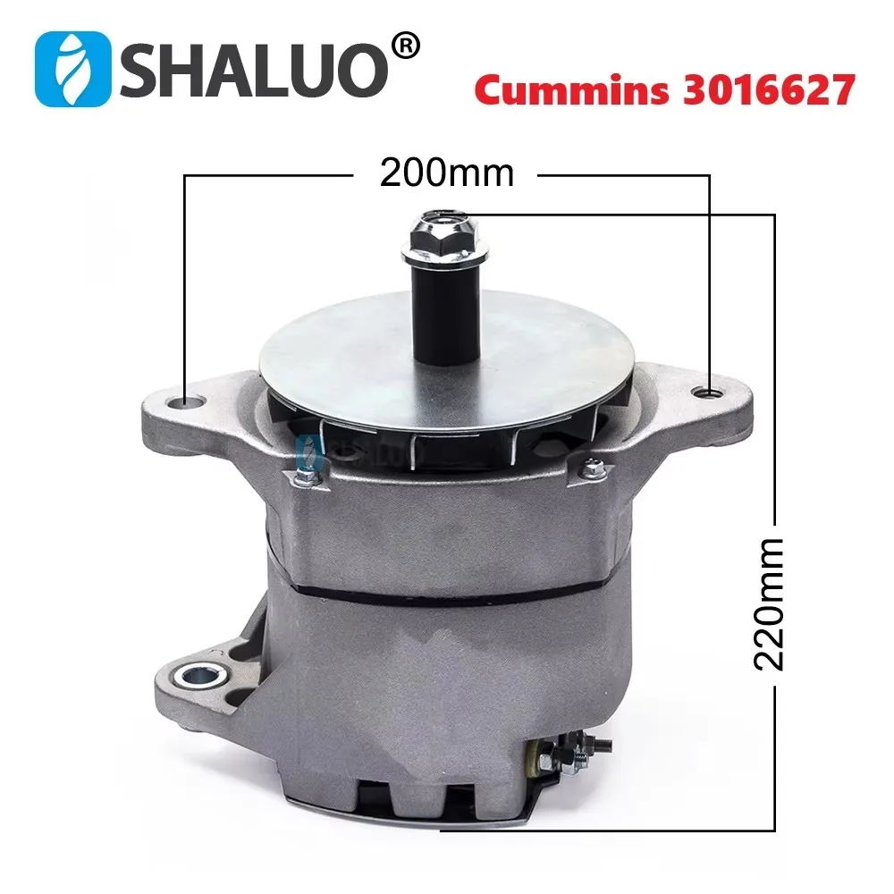 Generator Parts Engine Spare Parts Alternator 3016627 24V 50A Compatible With JFZ2512A NT855 K19 Engine