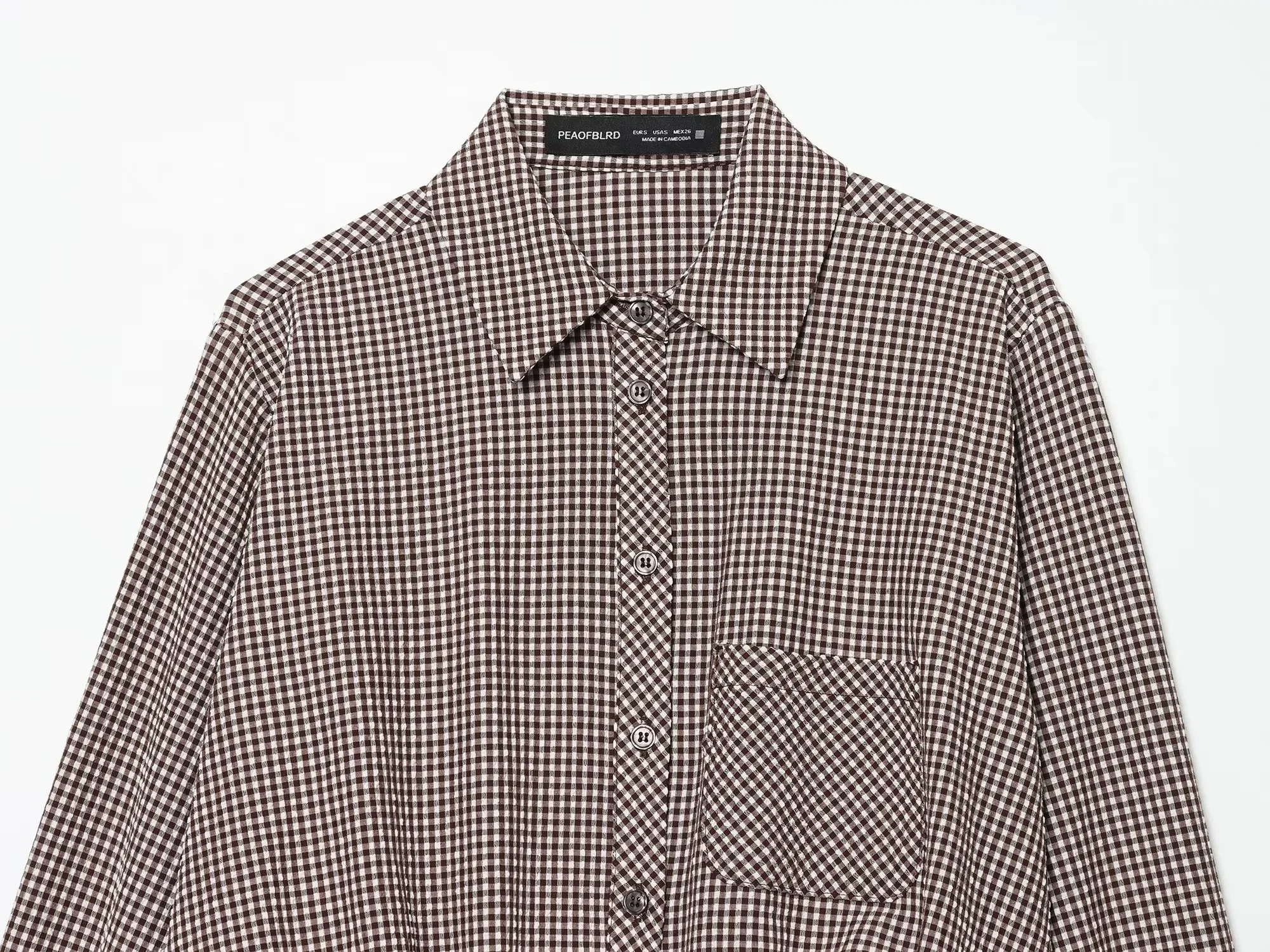 BSAY Damenmode Kariertes Hemd 2026 Frühling Neu College-Stil Revers Langarm Blusen Einreihig Schicke Damen Oberteile Mujer – Detail 18
