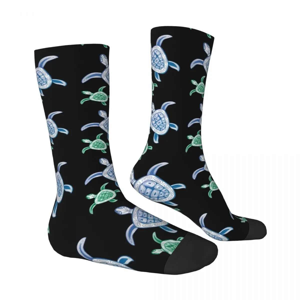 Hawaii Turtles Socks Cute Animal Novelty Stockings Women Men Medium Soft Climbing Socks Spring Graphic Anti-Slip Socks