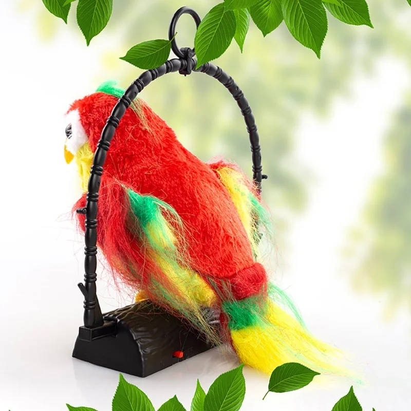 Parrot parlante repetido lo que dice juguete de peluche Animal loro electrónico juguete de peluche regalo de cumpleaños para niños