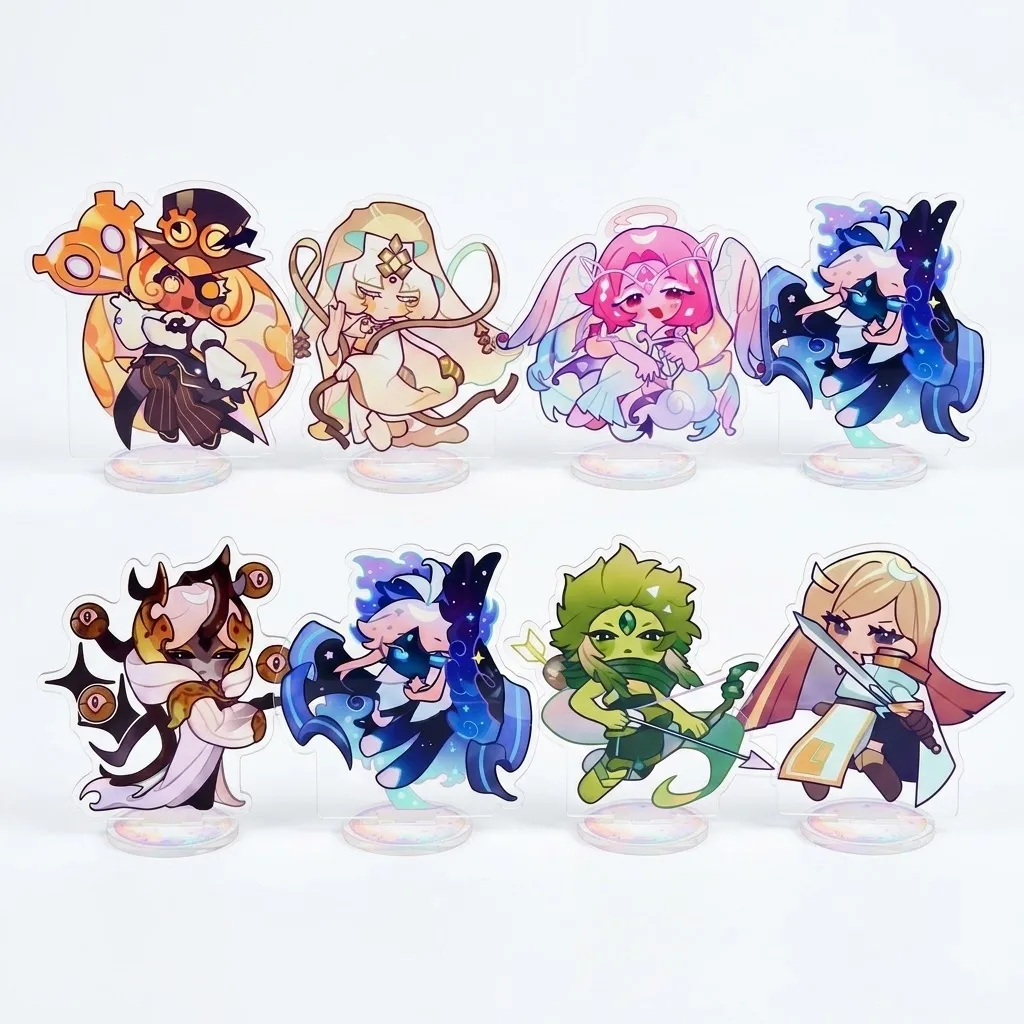 Hot Game Cookie Run: Kingdom 10CM Acrylic Stand Model Cosplay Characters Ornament Accessories Goods Gifts