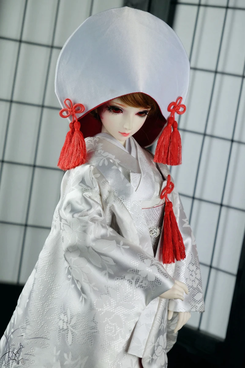 1/4 1/3 Schaal BJD Kleding Japanse Oude Kostuum Furisode Kimono Outfit Voor MSD SD13 Meisje SSDF ID75 Pop Accessoires C2219