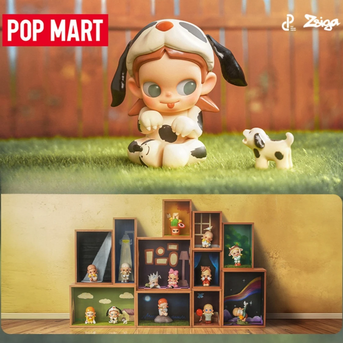 

POP MART ZSIGA LET IT BE Серия Фигурка Слепая коробка Симпатичная игрушка в подарок