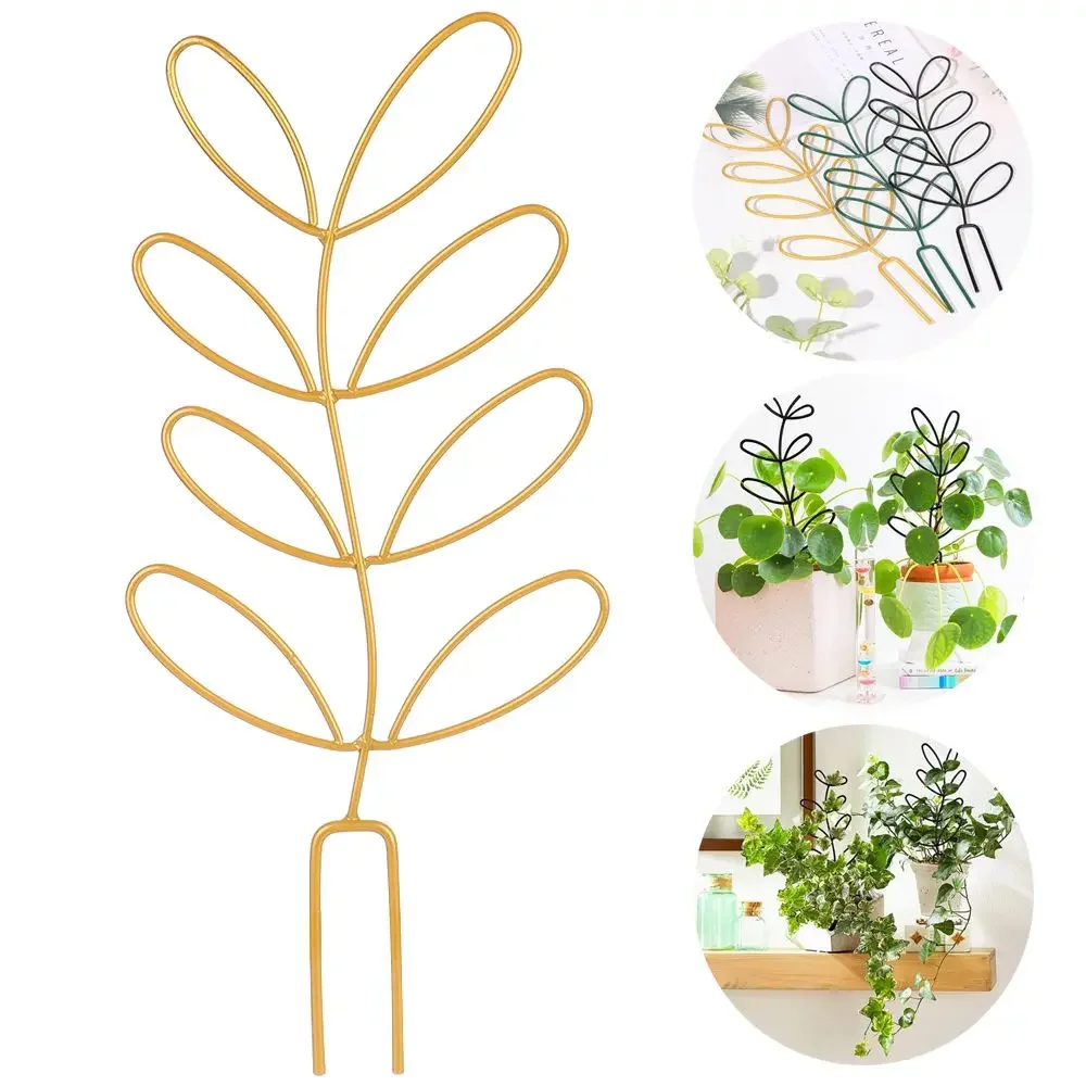 Creative Potted Ornament  Decoration Plant Trellis Garden Arrangement Leaf Shape Bracket Vine Climbing Support