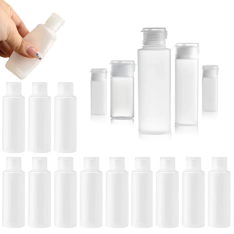 

30pcs 10ml-100ml Empty Squeeze Plastic Bottles with Flip Cap Leak Proof Refillable Travel Cosmetics Container for Lotion Shampoo