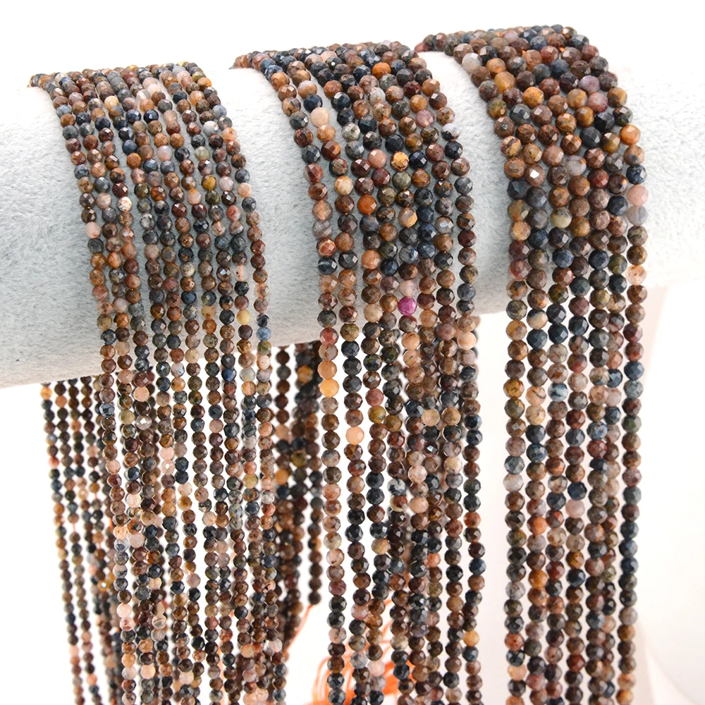 Natural Pietersite Facted Round Beads 2mm/3mm/4mm for Jewelry Making Bracelet Necklace Bead DIY Accessories Wholesale