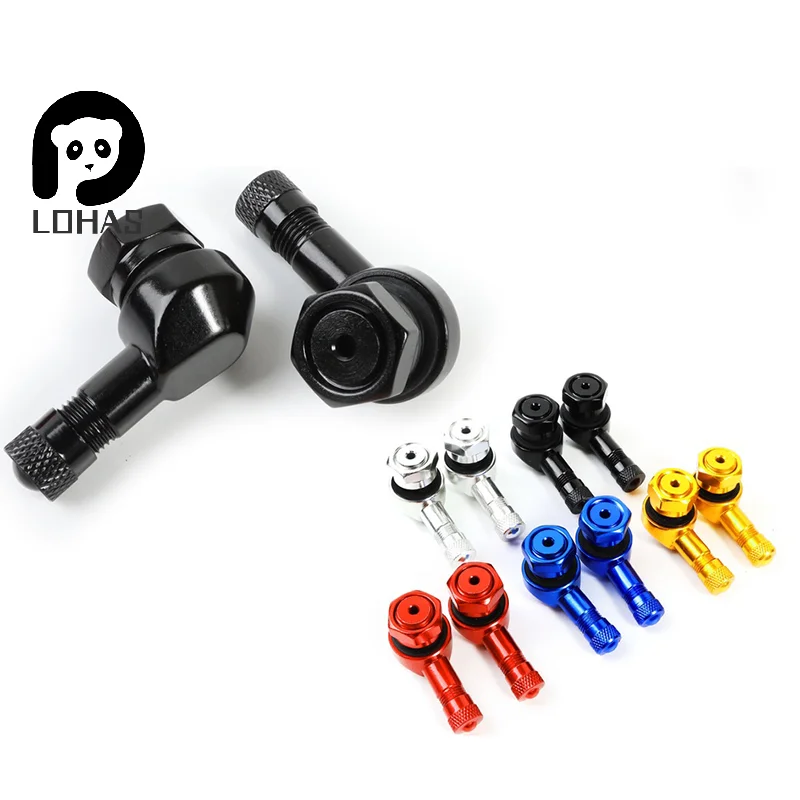 1Pc Motorcycle Rim Tire Wheels Spare Parts Valve Elbow 90 Degree Angle Motorbike Wheel Tire Tubeless Valve Stems Rim Wheel Part