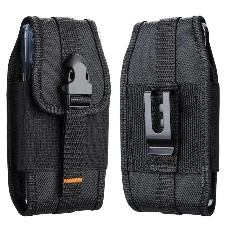 Mobile Phone Bag Belt Clip Waist Phone Pouch Universal Oxford Cover Bags For iPhone 14 13 Samsung Huawei Xiaomi Men Waist Bags