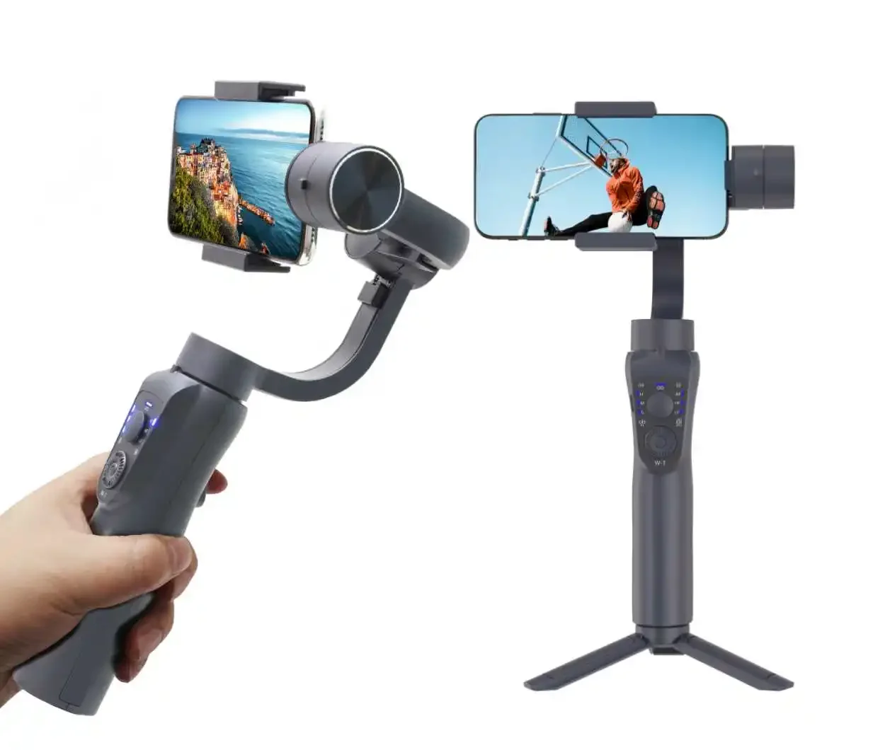 

Fast Shipping S5B 3-Axis Handheld Stabilizer Gimbal For Smartphone Action Camera Phone with Tripod Stand